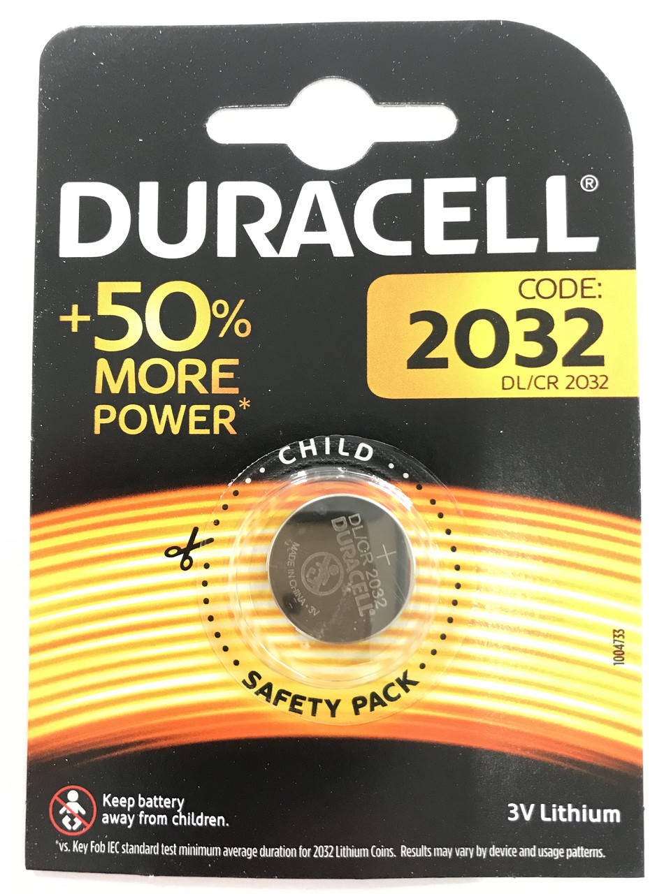 

Батарейка Duracell DL2032 lithium 3v BLI 1