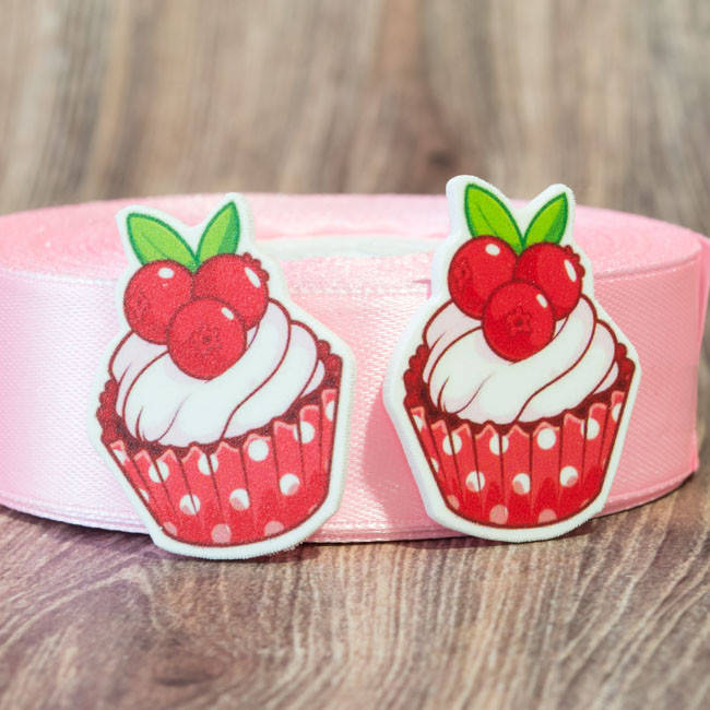 

Кабошон Серединка Кексик с ягодами Сб-140, Разные цвета