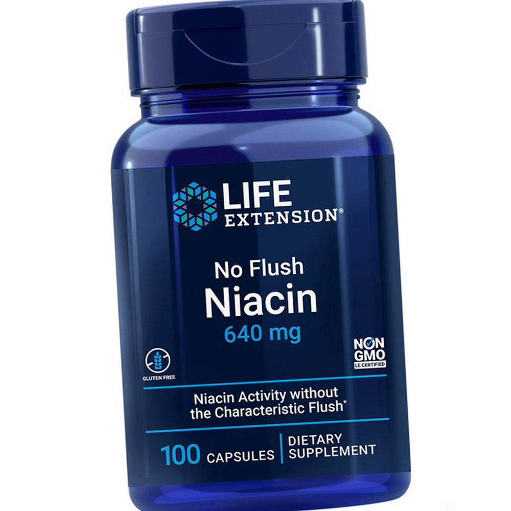 

Ниацин No-Flush Niacin 640 mg 100 caps