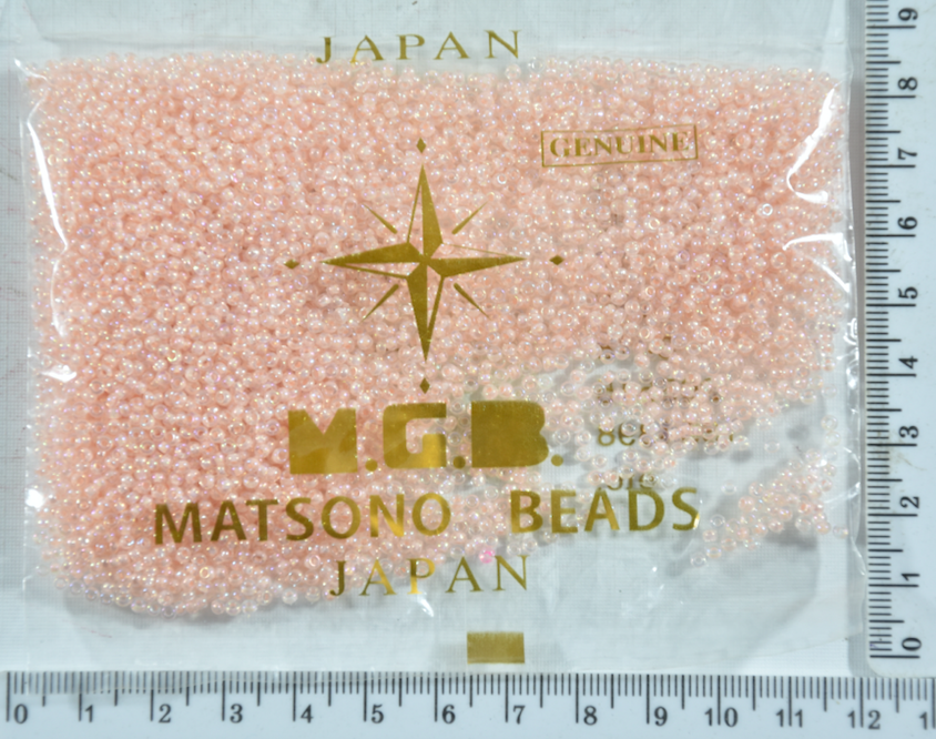 

Бисер №11/0 "MATSUNO"-Япония(50гр) №857 нежно -розовый уп=1шт