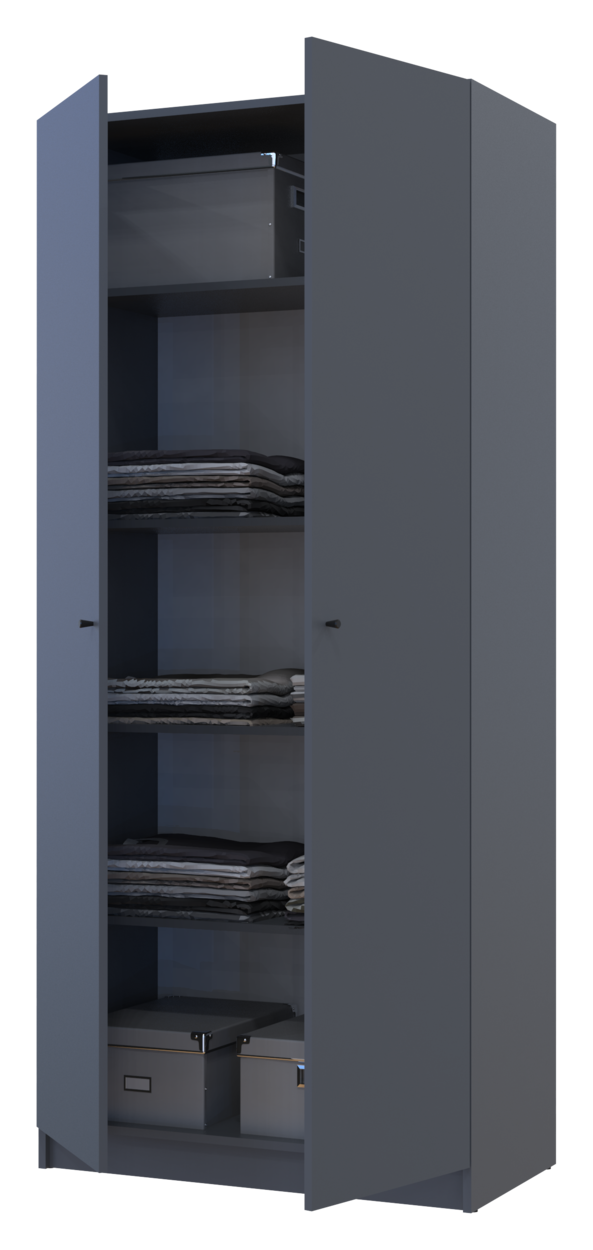 Полиця для одягу Doros Promo Графіт 3шт. 86.7х35х1.6 (41516029) 8