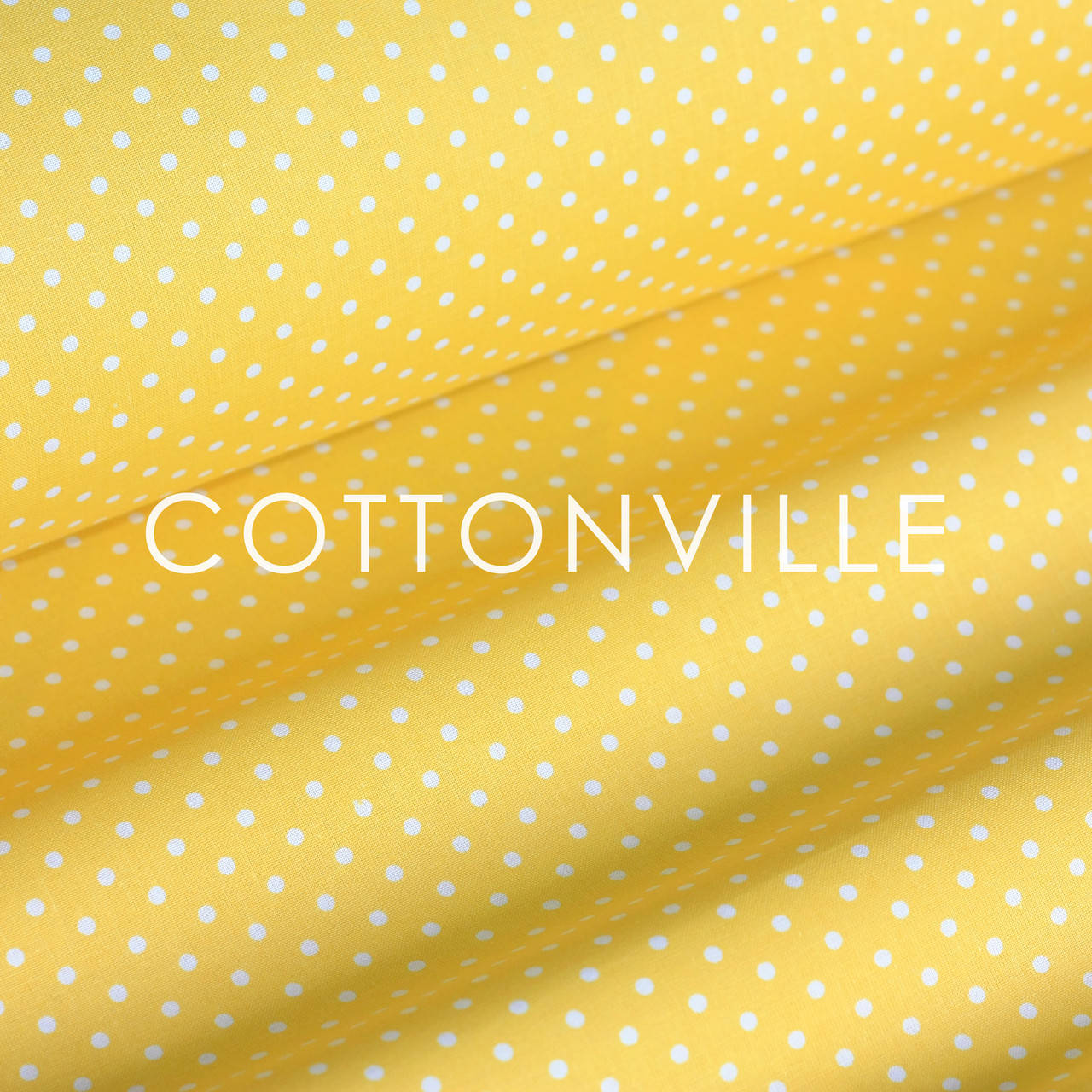 

✁ Отрезы польской бязи горошки 7 мм на желтом 50х160 см, Желтый