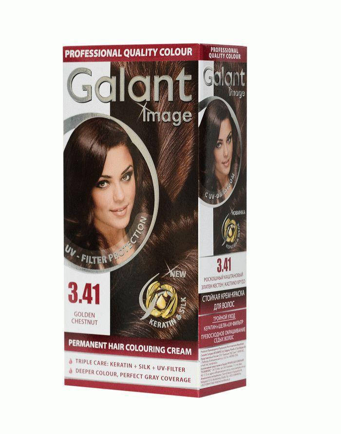 

Стойкая крем-краска для волос GALANT IMAGE 3.41 роскошный каштановый