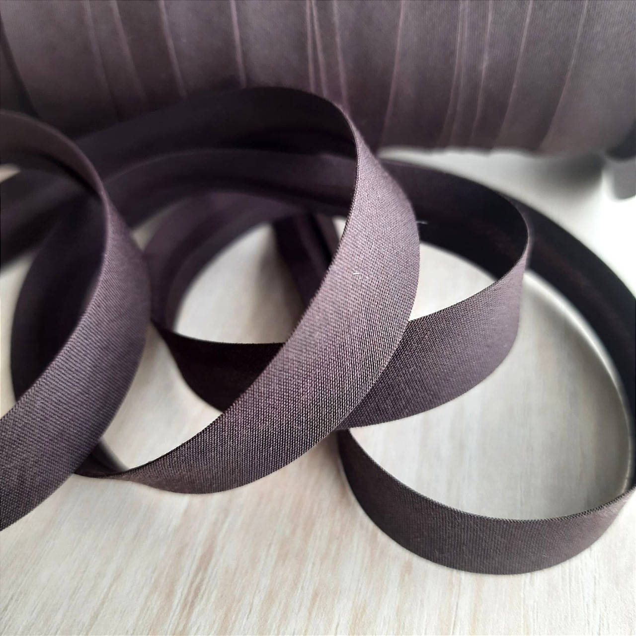 

Коса бейка матова 15мм, коричнева, Коричневый