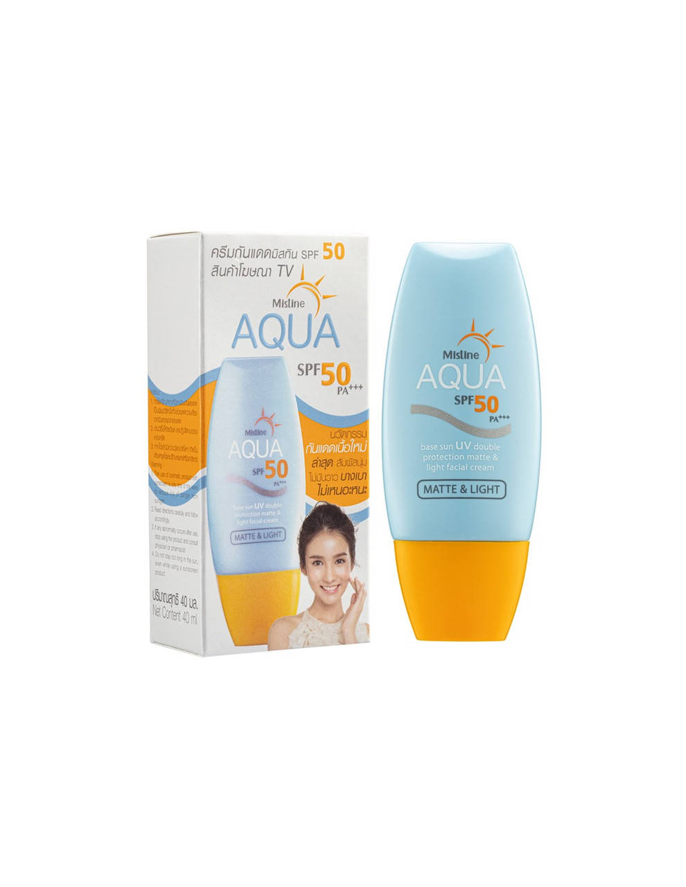 

Солнцезащитный Крем Для Лица С Матирующим Эффектом Mistine Spf 50 Aqua