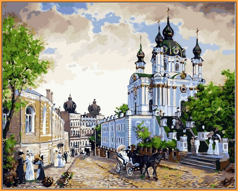 

Картина по номерам Babylon Андреевский спуск (в раме) (NB370R) 40 х 50 см