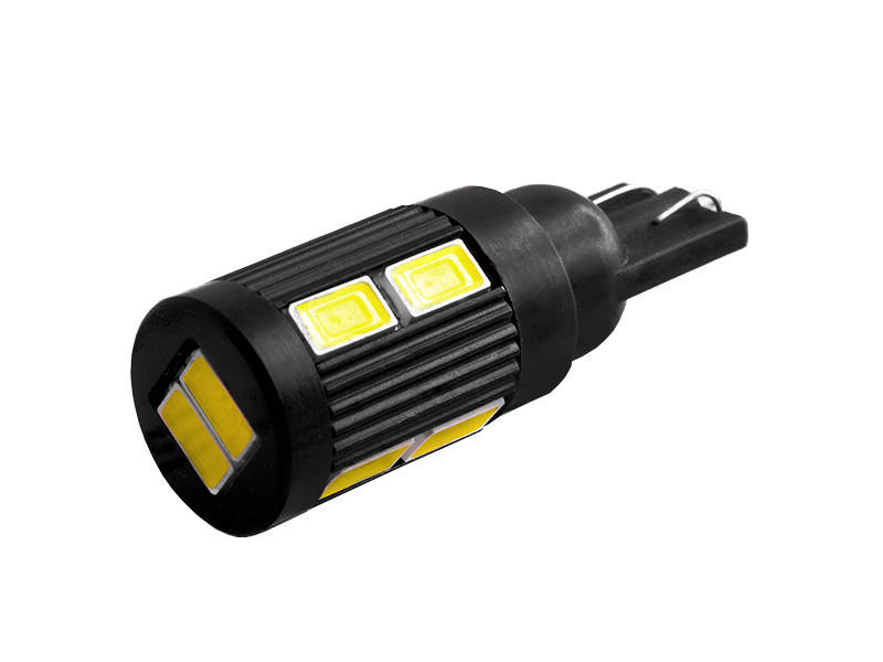 

Светодиодная автолампа T10 W5W с радиатором 12В SMD5630-10led белый