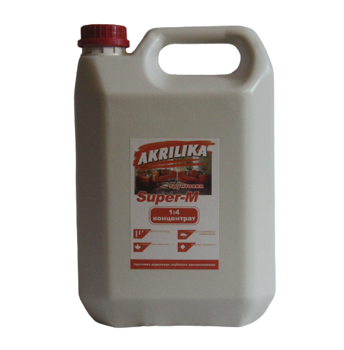 

Грунтовка акриловая глубокопроникающая концентрат 1:4 Akrilika 5 л