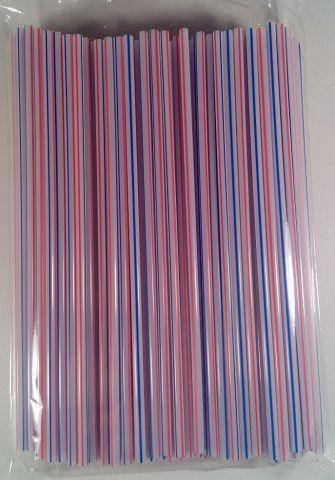 

Трубочки для напитков (соломка) d4.8-22см Полосатая ровная (Рп 60х200) (200 шт), Белый
