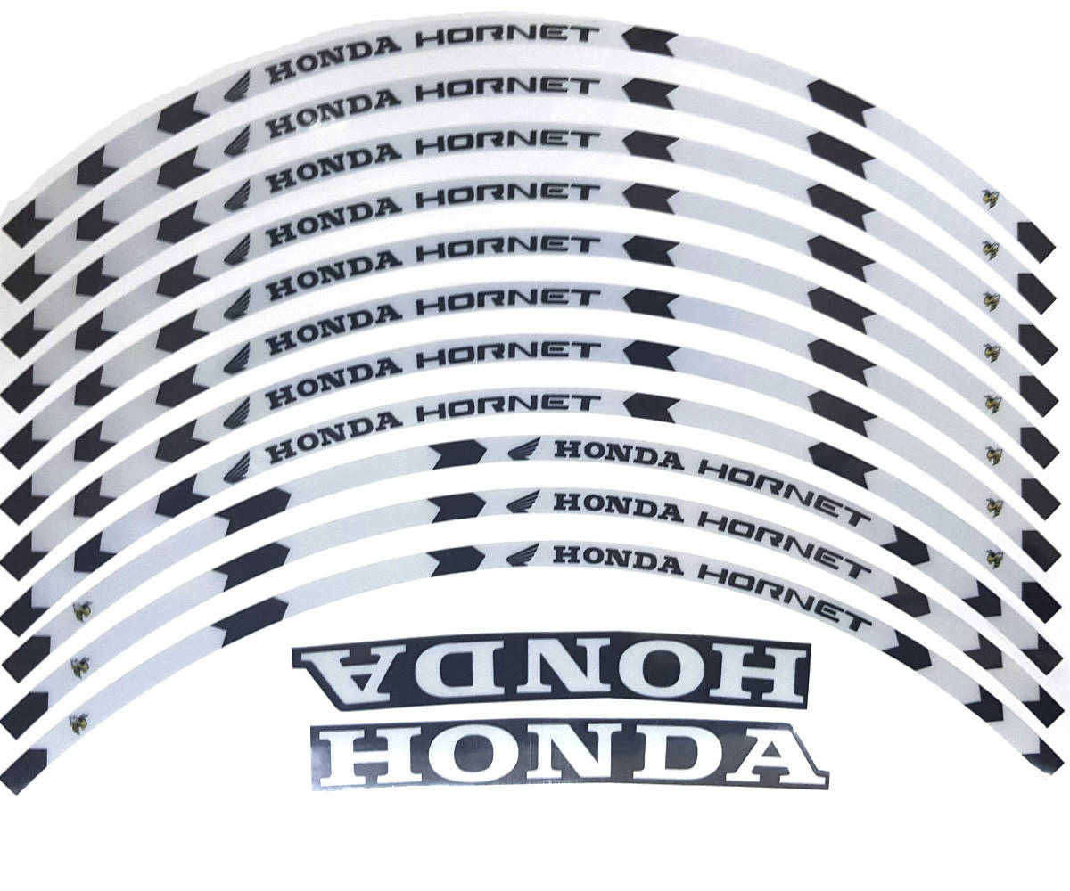 

Наклейка на обод колеса Honda Hornet White ОТРАЖАЙКА, Белый
