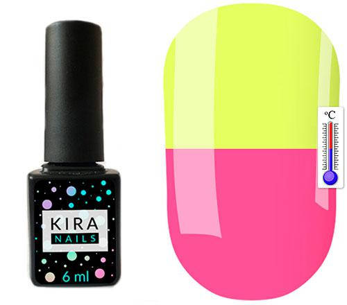 

Термо гель-лак Kira Nails №T12 (чайный розовый, при нагревании желтый), 6 мл