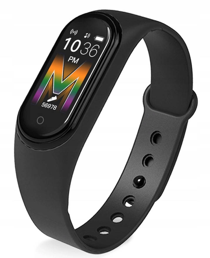 

Фитнес браслет Smart Band M5 Voice Black| Встроенный динамик и микрофон, шагомер, цветной дисплей, измерение
