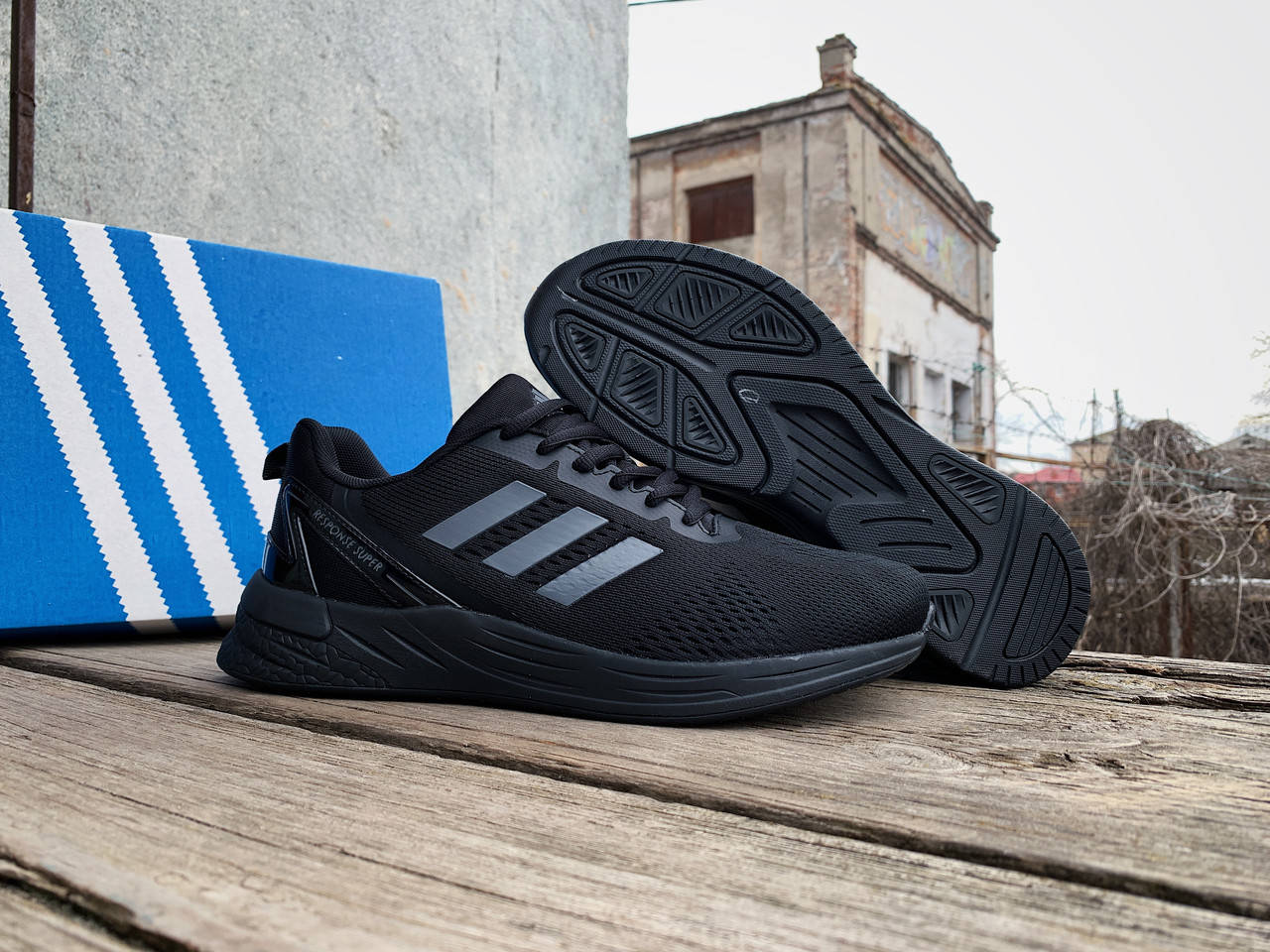 

Мужские кроссовки Adidas Response Super Black черные, Черный