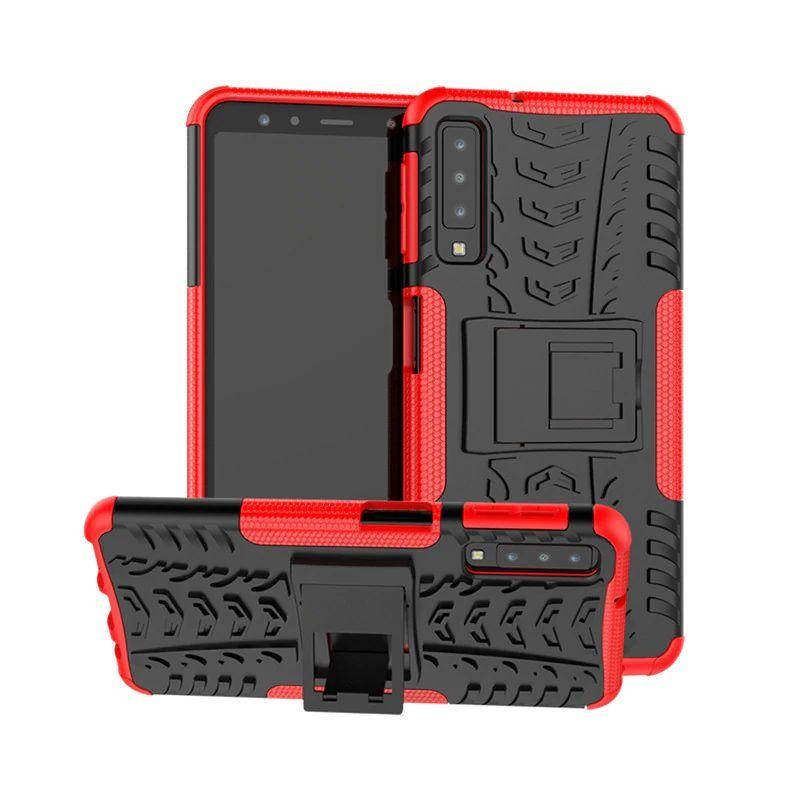 

PC + TPU чехол Armor для Samsung Galaxy A50 (8 цветов) красный