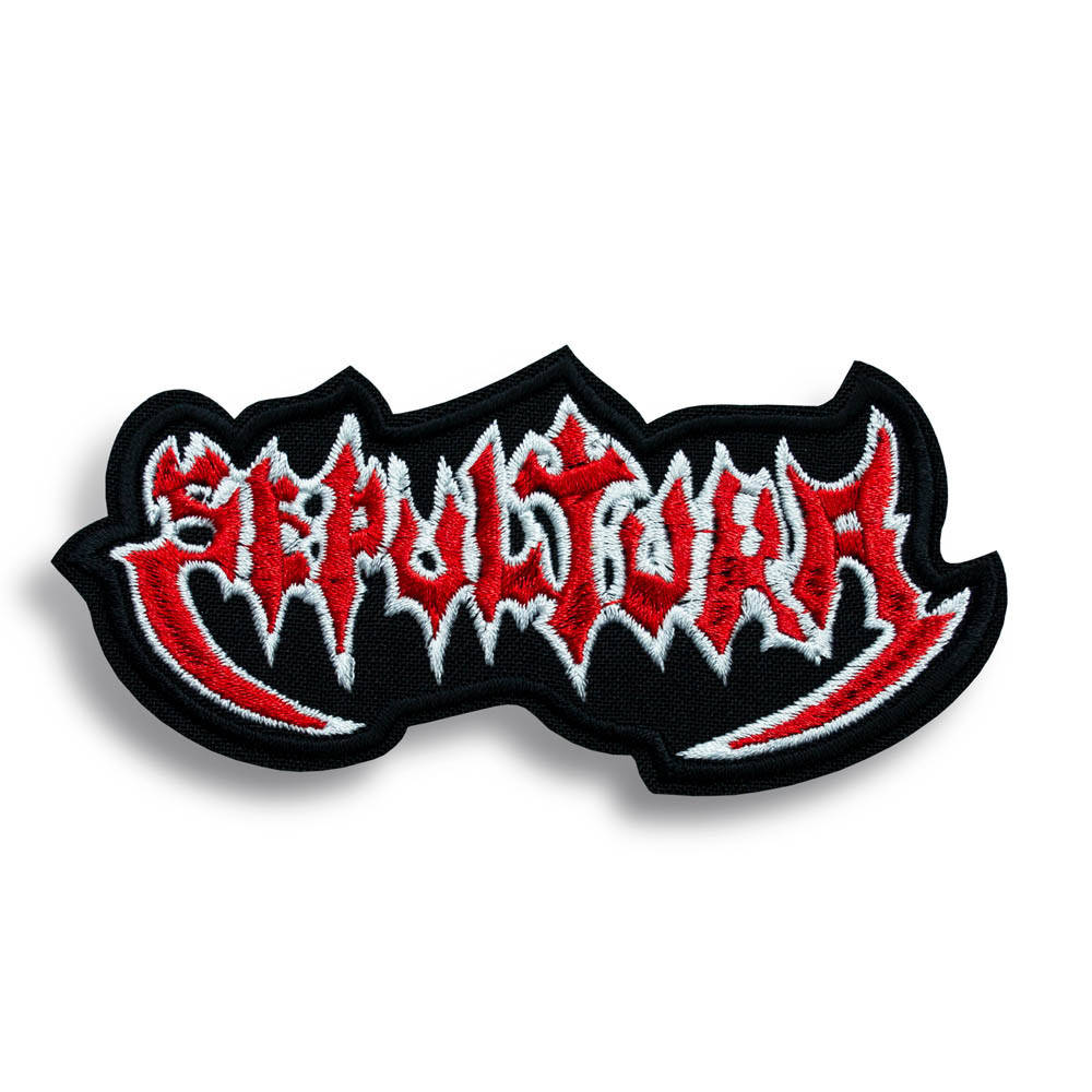 

Нашивка с вышивкой SEPULTURA Red Logo, Черный