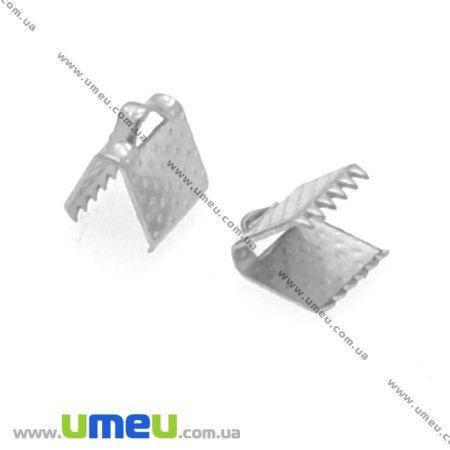 

Зажим для лент, 8х8 мм, Темное серебро, 1 шт (ZAG-017728)