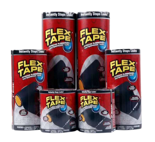 

Сверхпрочный скотч - лента Flex Tape 4*5 10см, Черный