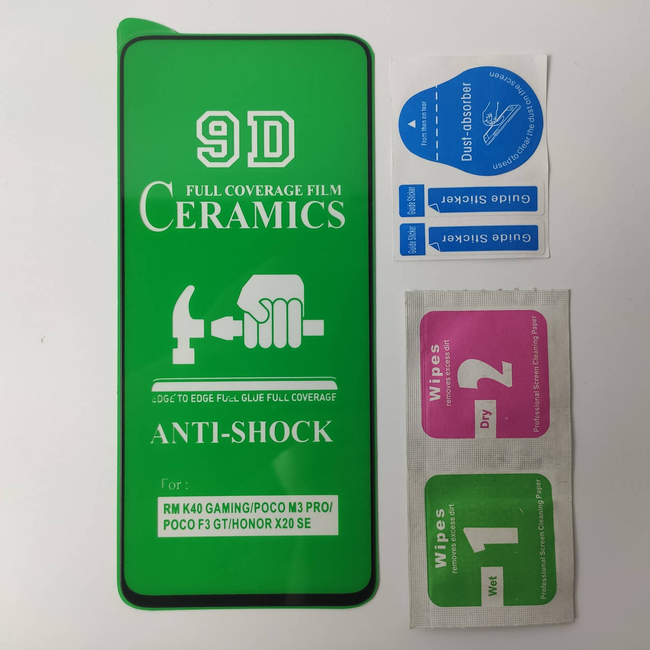 

Гибкое Защитное стекло для Xiaomi Poco M3 PRO Ceramics 9D на весь экран телефона Керамическое Черный