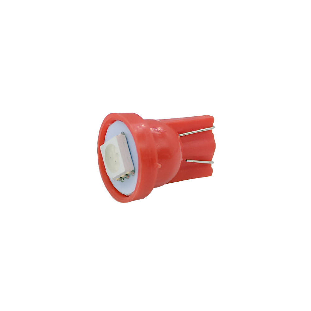 

Светодиодная лампа W5W T10-5050-1SMD красная