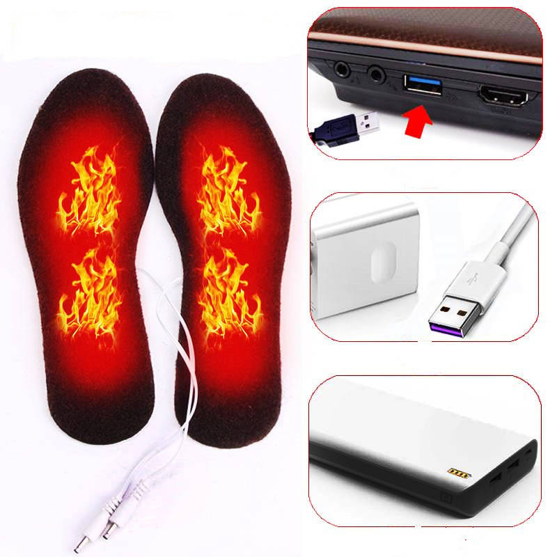 

Стельки с подогревом от внешнего аккумулятора, USB - кабель 145 см