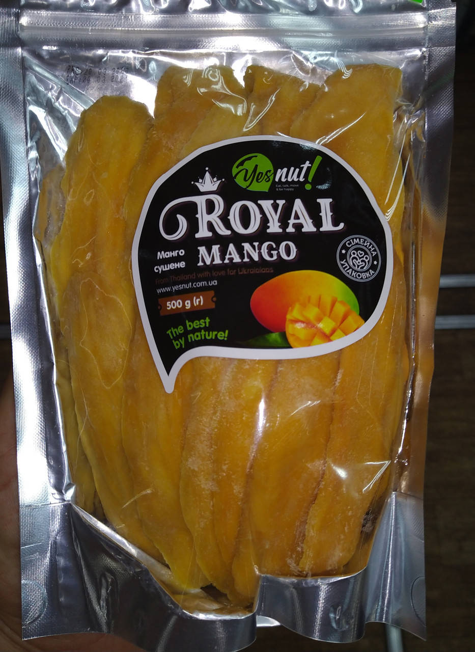 

Манго сушеное без сахара Royal Mango 500г Тайланд