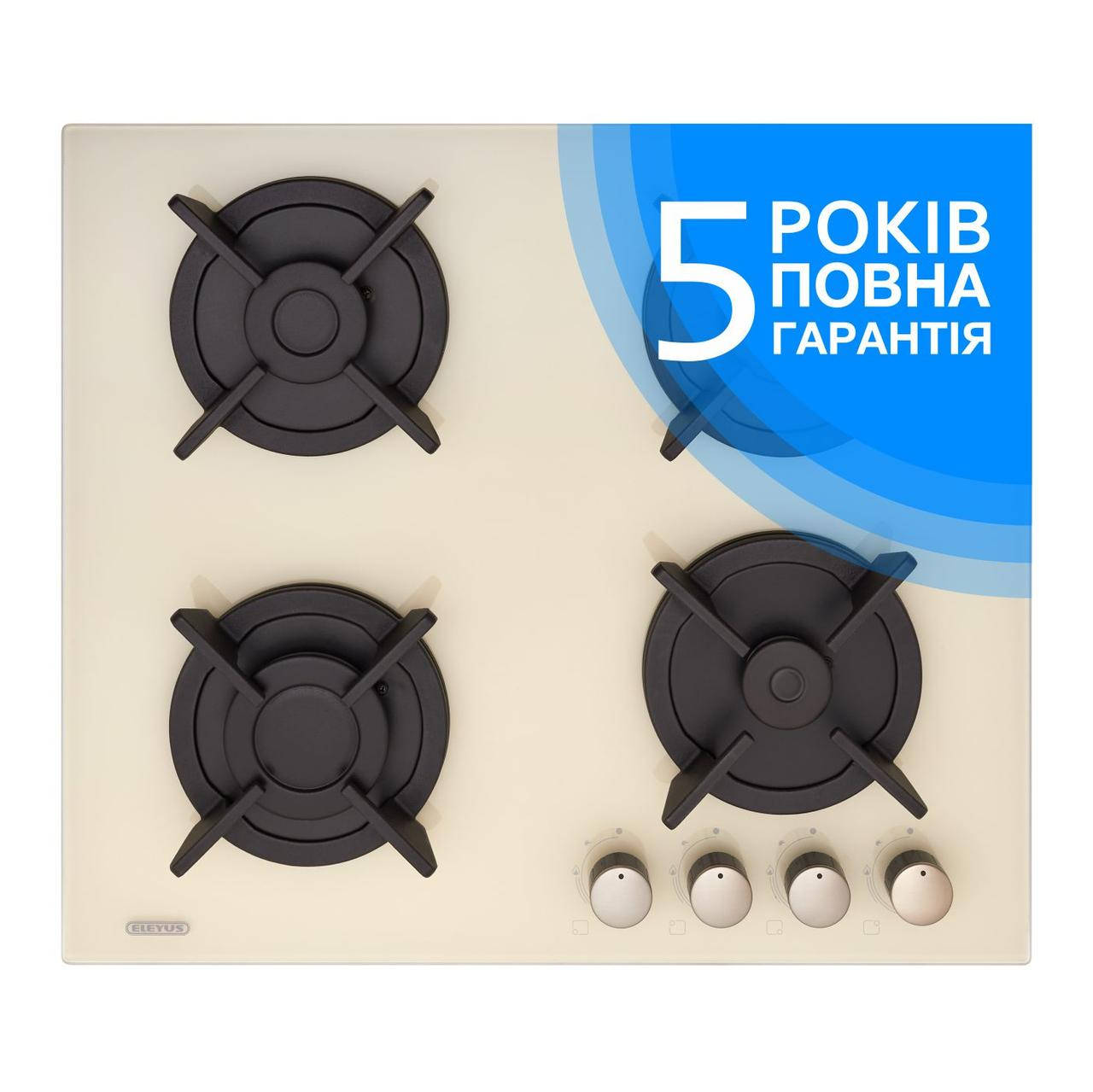 

Газова варильна поверхня ELEYUS ASTRA 60 BG (бежевий) CF