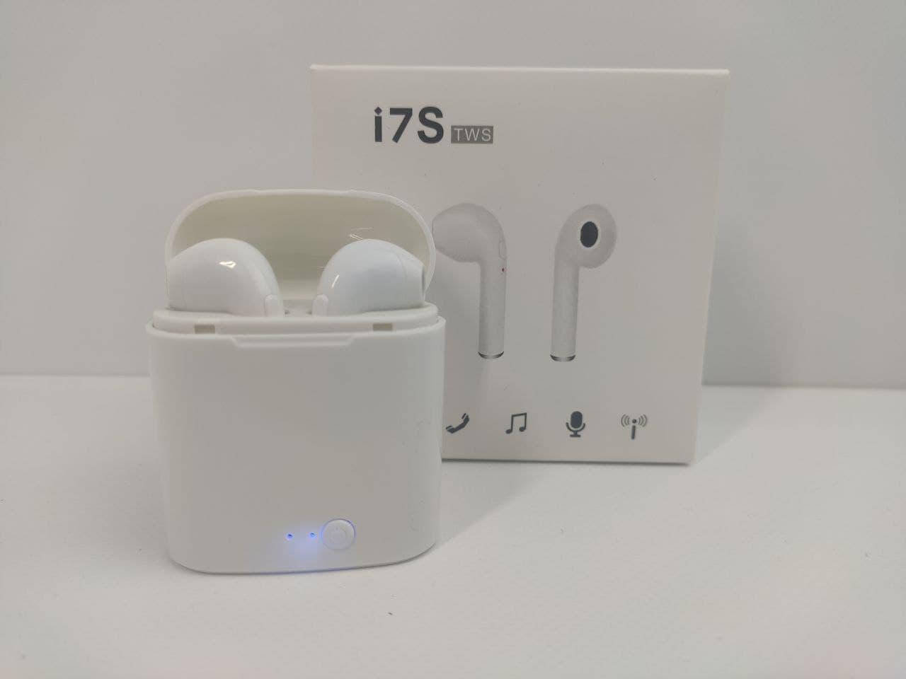 

Беспроводные Bluetooth наушники i7 TWS 5.0 с кейсом, белые, Белый
