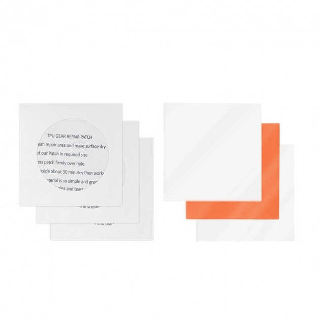 

Набор заплат Naturehike GR patch (3 шт 7*7см) NH19PJ086 transparent/orange