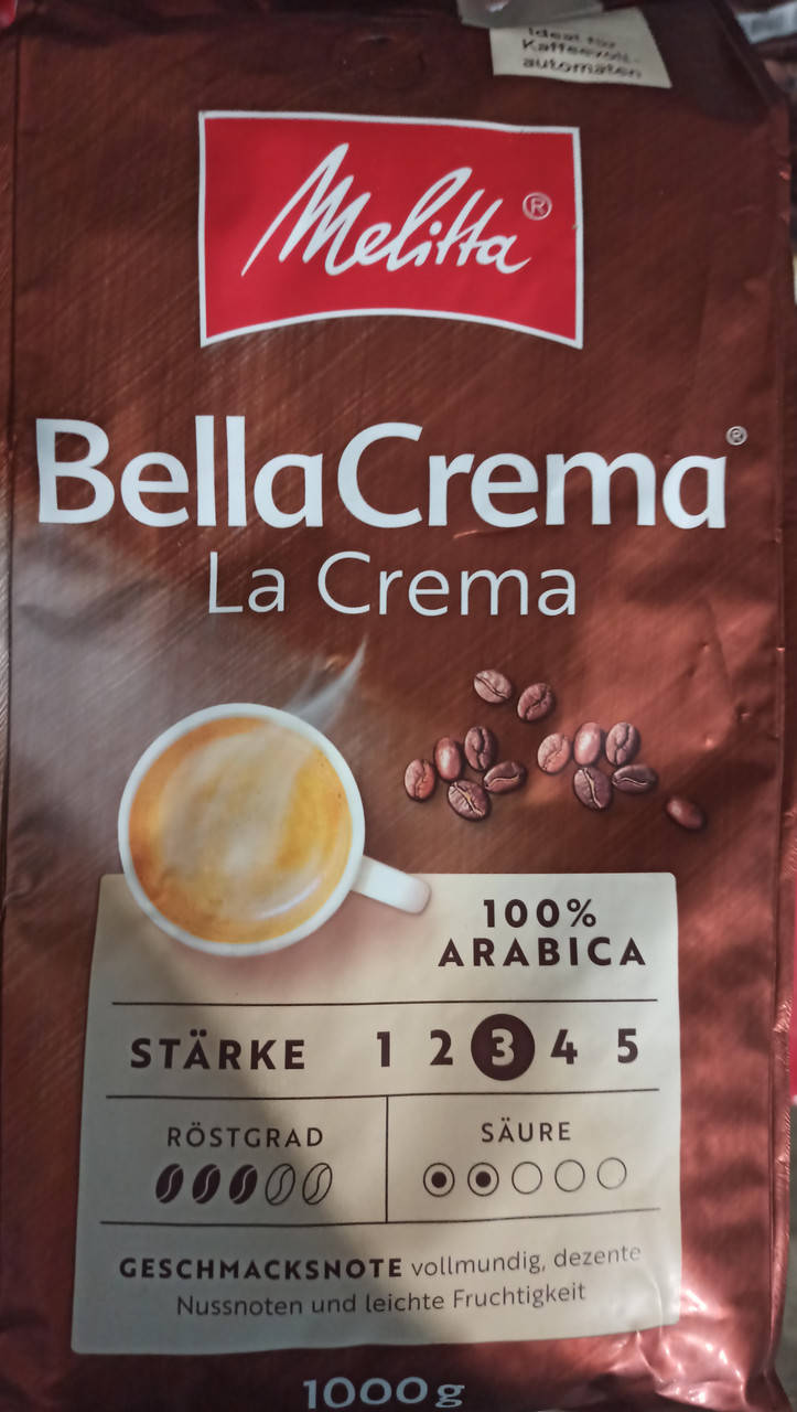 

Кофе в зернах melitta bella crema la crema 1 кг арабика