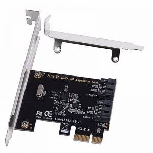 

PCIe контроллер 2 порта SATA 3 III 6.0Gbps SSU