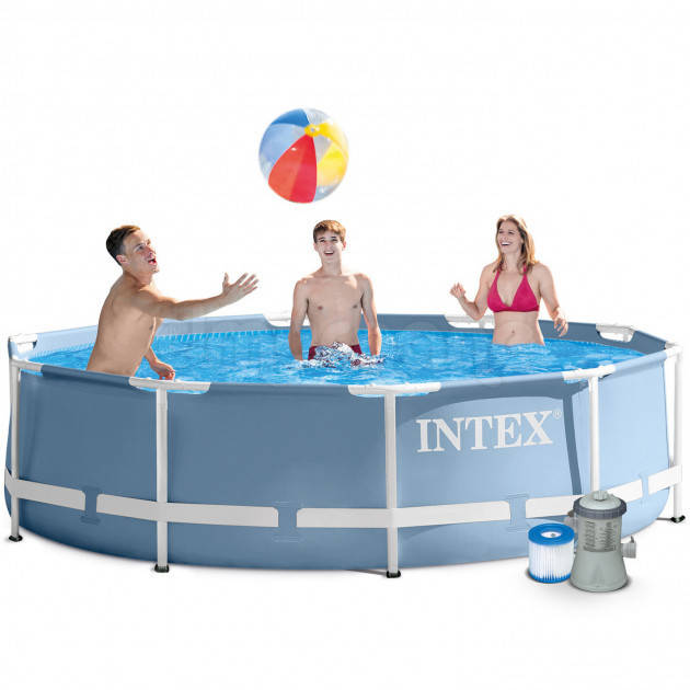 

Бассейн каркасный Intex 28702 (26702)с фильтр-насосом 305 х 76 см