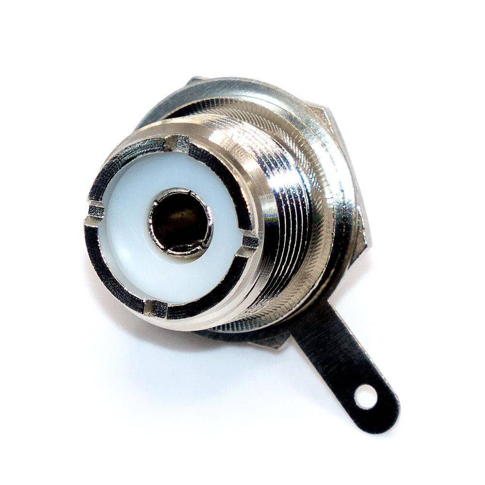 

Гнездо UHF, SO-239 (PL-259) монтажное под гайку, корпус металлический