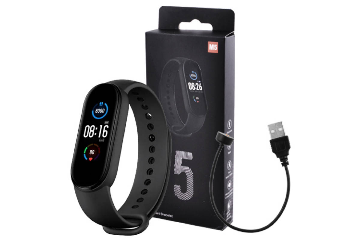 

Фитнес Браслет Трекер Часы Цветной Экран M5 Fit Smart Mi Band