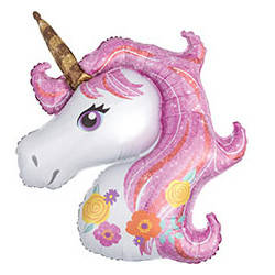 

Фольгированный мини-шар "Единорог" в цветах 33х49 см (Китай), Разные цвета