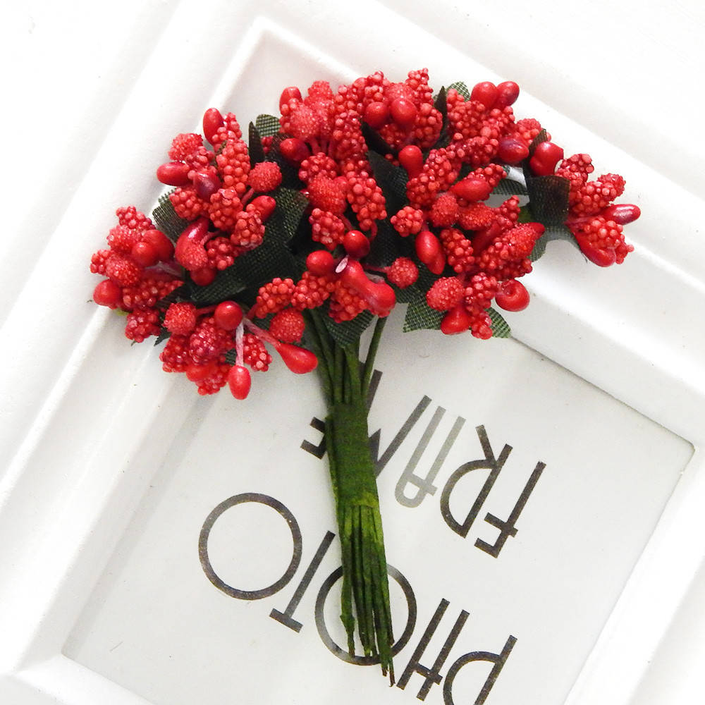 

Добавка к букету "Сложные тычинки", красный