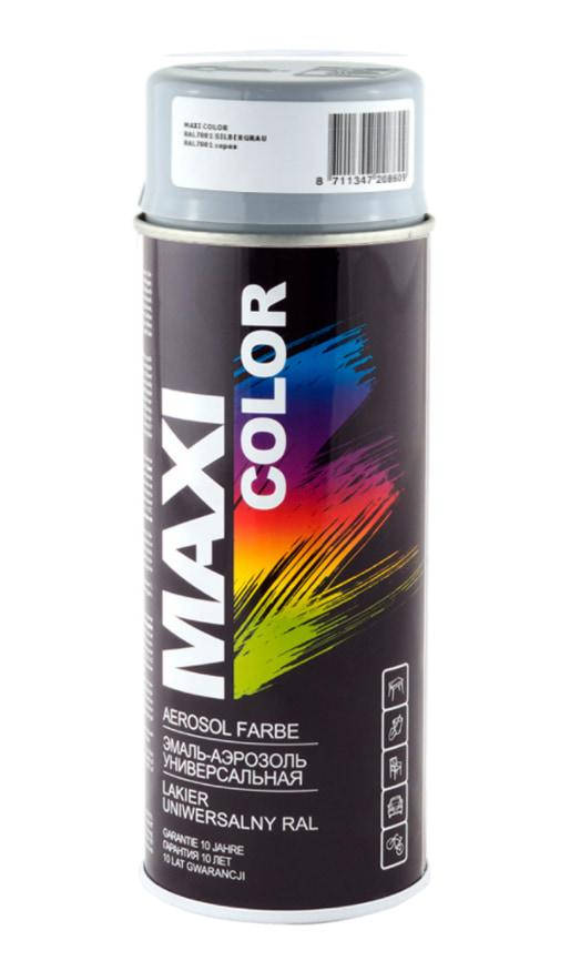 

Краска Maxi Color аэрозольная универсальная 400 мл серая (MX7001), Серый