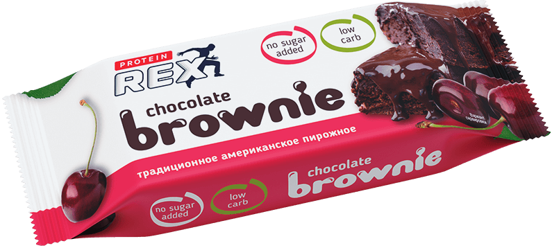 

Протеиновое пирожное ProteinRex Брауни Вишня (50 грамм)