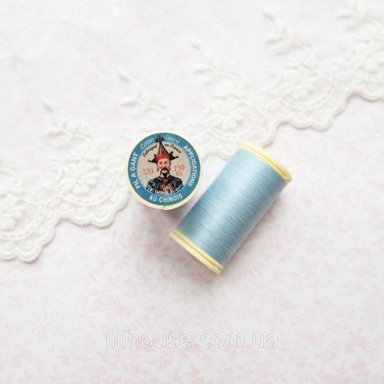 

742 Нить Хлопковая Au Chinois Fil A Gant 150 м СВЕТЛО-ГОЛУБАЯ