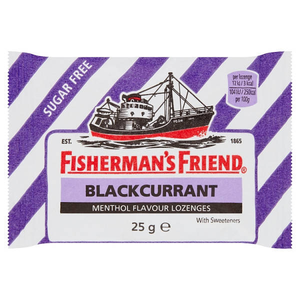 

Конфеты Fisherman's Friend Blackcurrant Sugar Free 25g