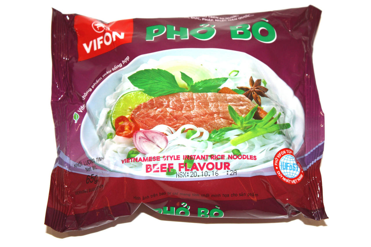 

Рисовая лапша быстрого приготовления (телятина)Vifon Pho Bo 65г (Вьетнам)