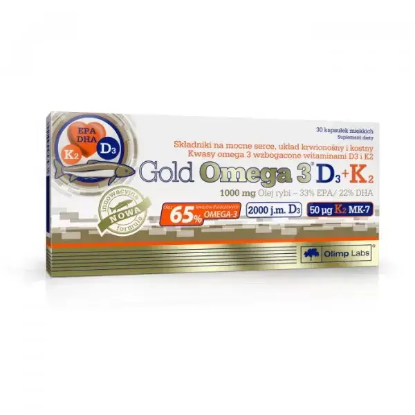 

Омега 3 Olimp Labs Gold Omega 3 65% D3+K2 30 caps