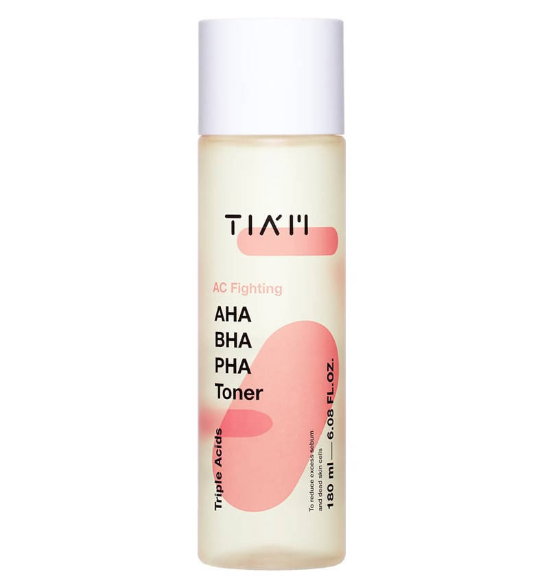 

Отшелушивающий тонер с тремя видами кислот TIAM AC Fighting AHA BHA PHA Toner, 180 мл