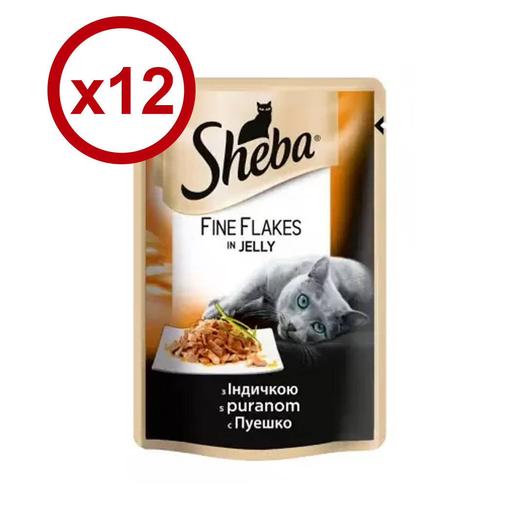 

Sheba 85 гр*12шт паучи для кошек (индейка в желе)
