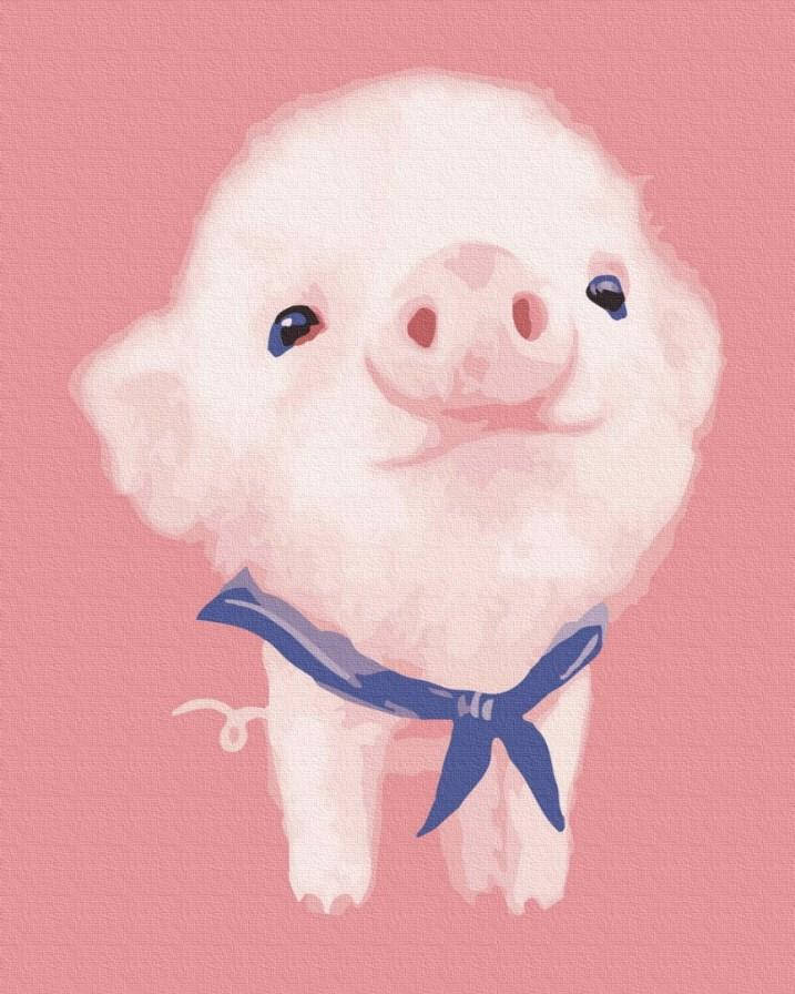 

Картина по номерам Довольный поросенок (BRM501) 40 х 50 см