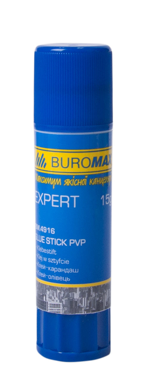 

Клей-карандаш 15г, PVP,BUROMAX EXPERT BM.4916