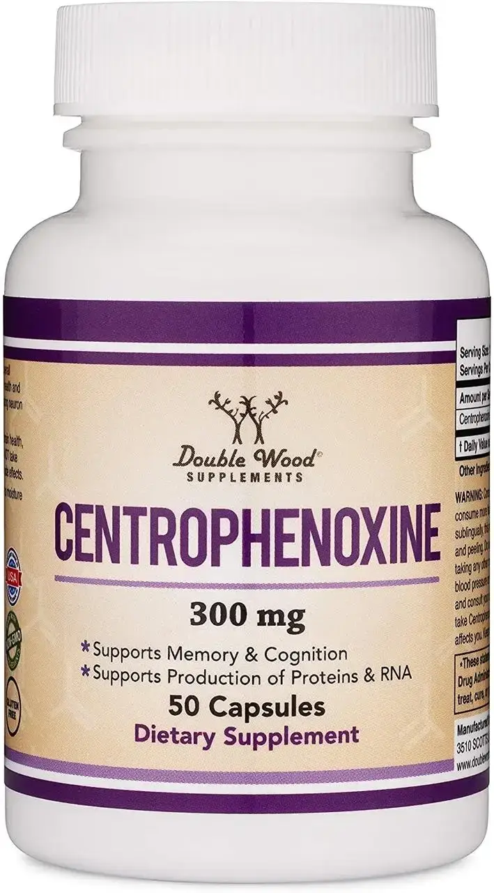 

Double Wood Centrophenoxine / Центрофеноксин 300mg 50 капсул