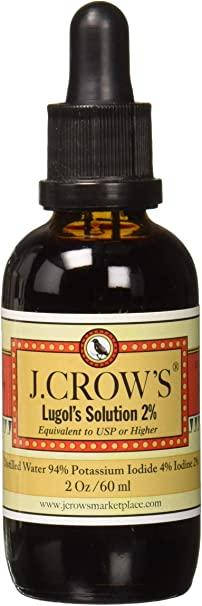 

Йод, раствор люголя 2%, Lugol's Solution of Iodine, J.CROW'S, 59 мл