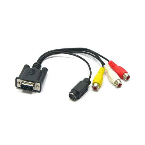 

Кабель переходник VGA на S-Video 3 RCA