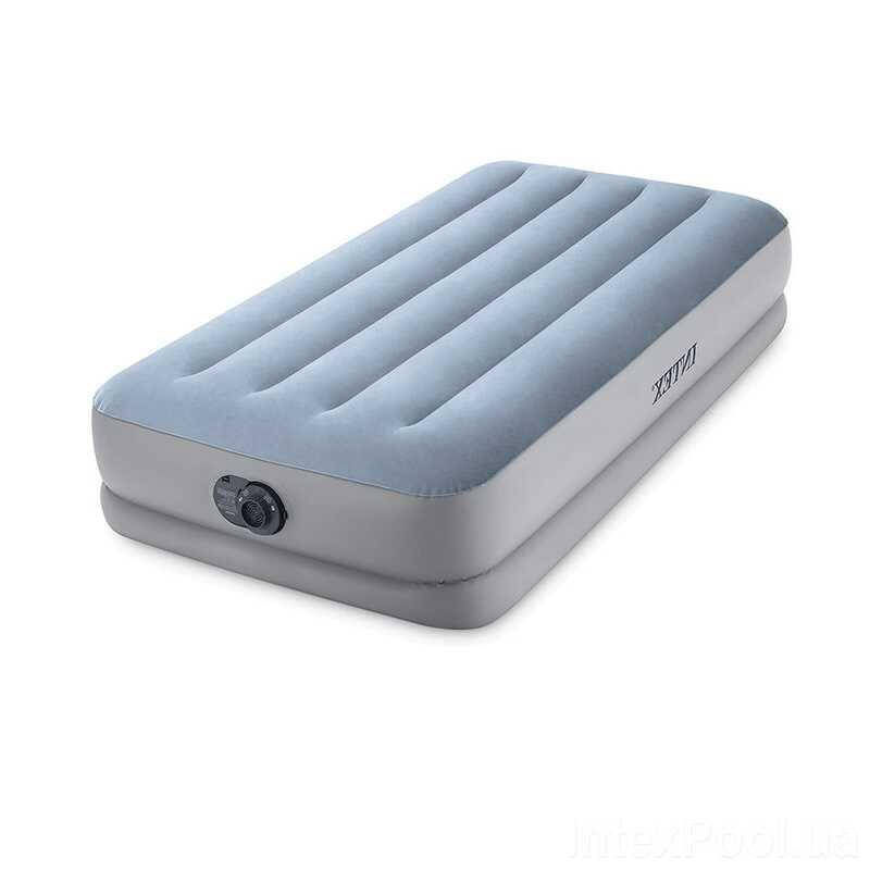 

Матрас односпальный Intex 191х99х36 см. с встроенным электронасосом 136003, Голубой