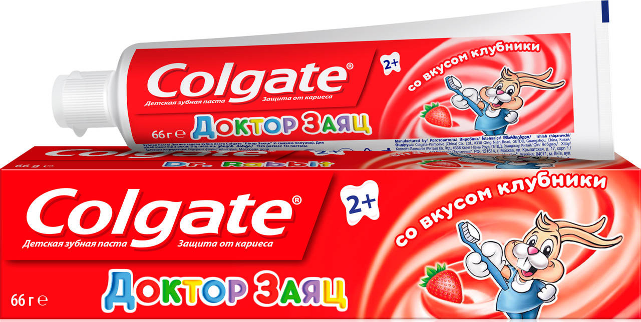 

Зубна паста Colgate Доктор Заяц со вкусом клубники 50 мл.
